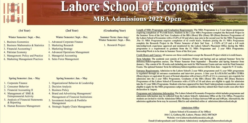 LSE Admission 2023 for MS Master Programs