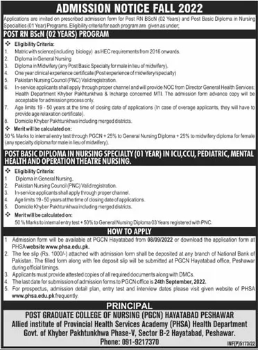 post graduate college nursing hayatabad peshawar