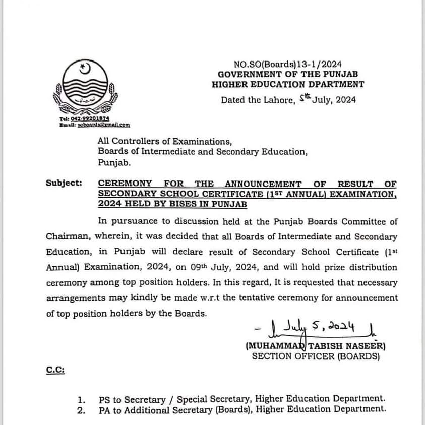 Punjab Boards to Announce Position Holders after 5 years