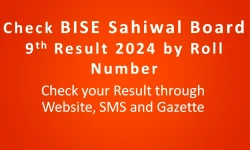 Check BISE Sahiwal Board 9th Class Result 2024 by Roll Number