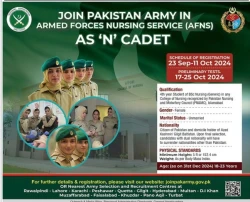 Join Armed Forces Nursing Service as N Cadet 2024