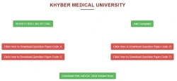 KMU MDCAT Answer Key 2024