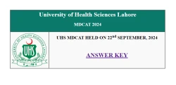 UHS MDCAT Answer Key 2024 