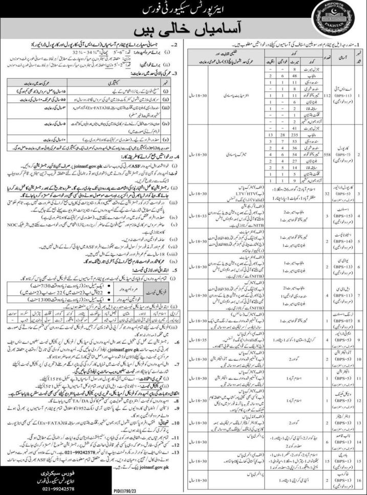 ASF Karachi announces Staff Jobs 2024