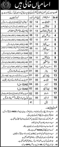 Govt Of Sindh Jobs 26 2 23 