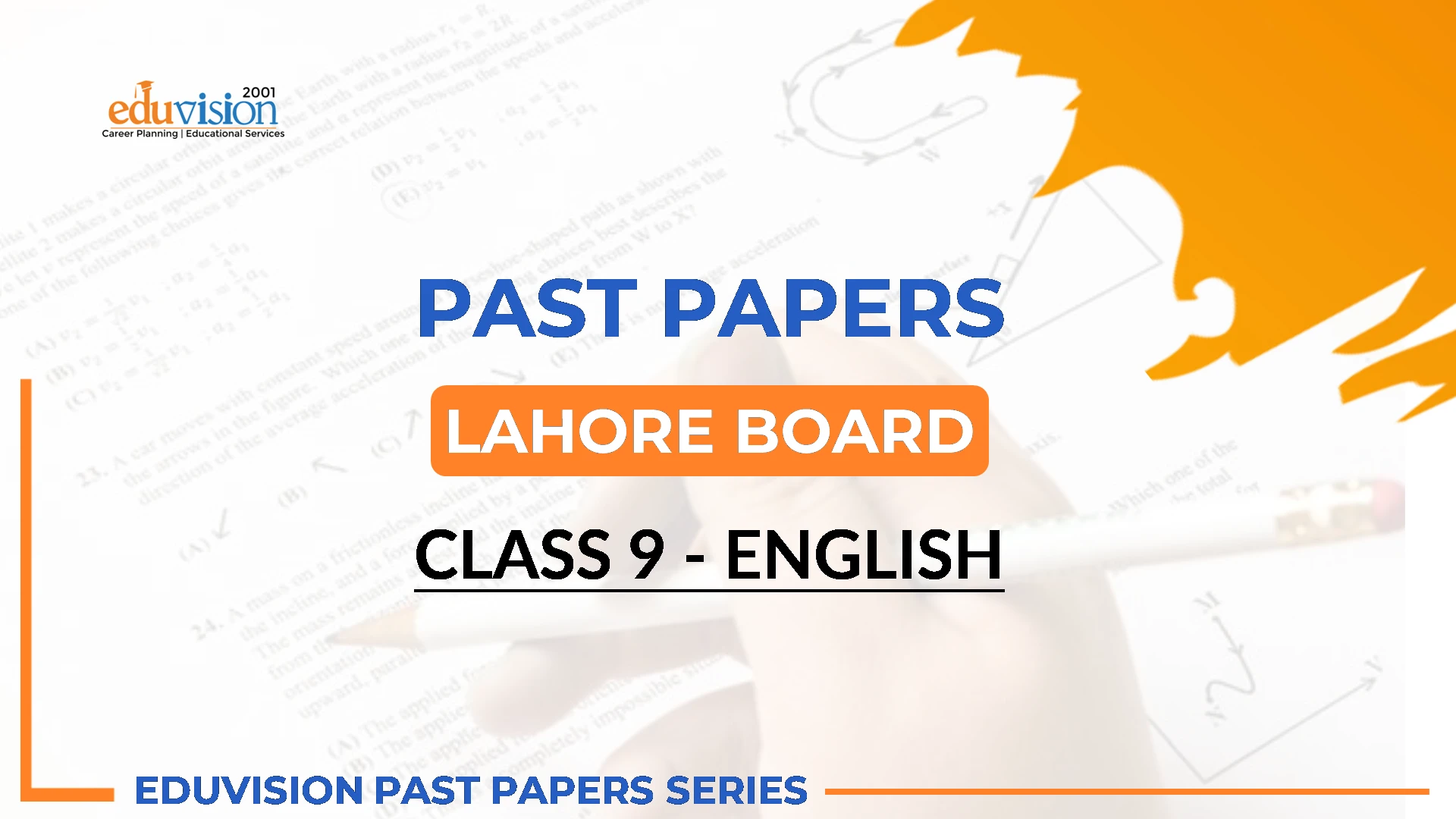 English 9th Bise Lahore Past Papers 2024-2020