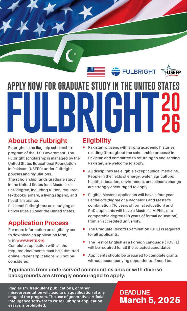 Fulbright Scholarship For Usa For Masters And Phd