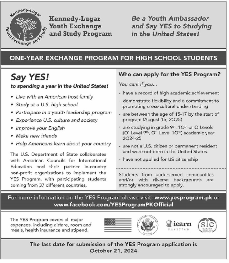 Yes Usa Kennedy-lugar Youth Exchange And Study